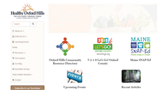 Desktop Screenshot of healthyoxfordhills.org
